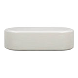 Suraya 55" Indoor/Outdoor Concrete Rounded Coffee Table by TOV Furniture at Eve Furniture