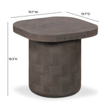 Suraya Indoor/Outdoor Concrete Side Table by TOV Furniture at Eve Furniture