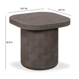 Suraya Indoor/Outdoor Concrete Side Table by TOV Furniture at Eve Furniture