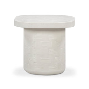Suraya Indoor/Outdoor Concrete Side Table by TOV Furniture at Eve Furniture