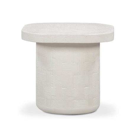 Suraya Indoor/Outdoor Concrete Side Table by TOV Furniture at Eve Furniture