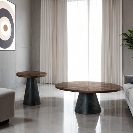 Surdal Black Oval Coffee Table by Furniture of America at Eve Furniture