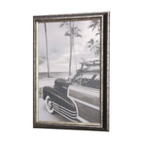Surf Fence by Mercana Studio a Hand Embellished Textured Framed Art Print by Mercana at Eve Furniture