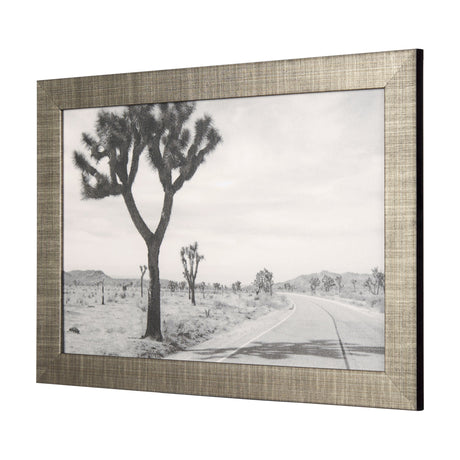 Surf Fence by Mercana Studio a Hand Embellished Textured Framed Art Print by Mercana at Eve Furniture
