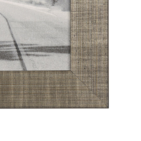 Surf Fence by Mercana Studio a Hand Embellished Textured Framed Art Print by Mercana at Eve Furniture