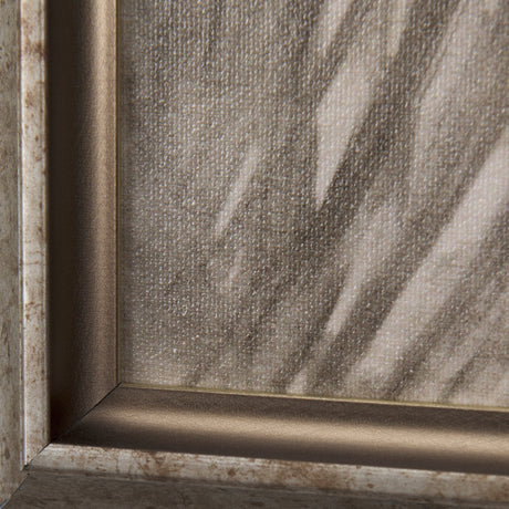 Surf Fence by Mercana Studio a Hand Embellished Textured Framed Art Print by Mercana at Eve Furniture