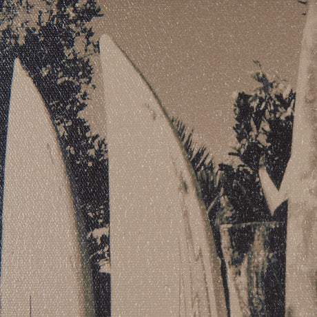 Surf Fence by Mercana Studio a Hand Embellished Textured Framed Art Print by Mercana at Eve Furniture