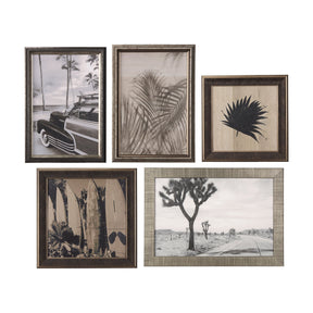 Surf Fence by Mercana Studio a Hand Embellished Textured Framed Art Print by Mercana at Eve Furniture