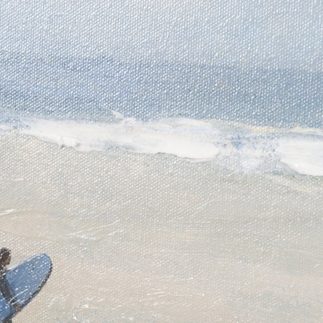 Surfers and The Sea I by Mercana Studio a Hand Embellished Textured Framed Art Print by Mercana at Eve Furniture