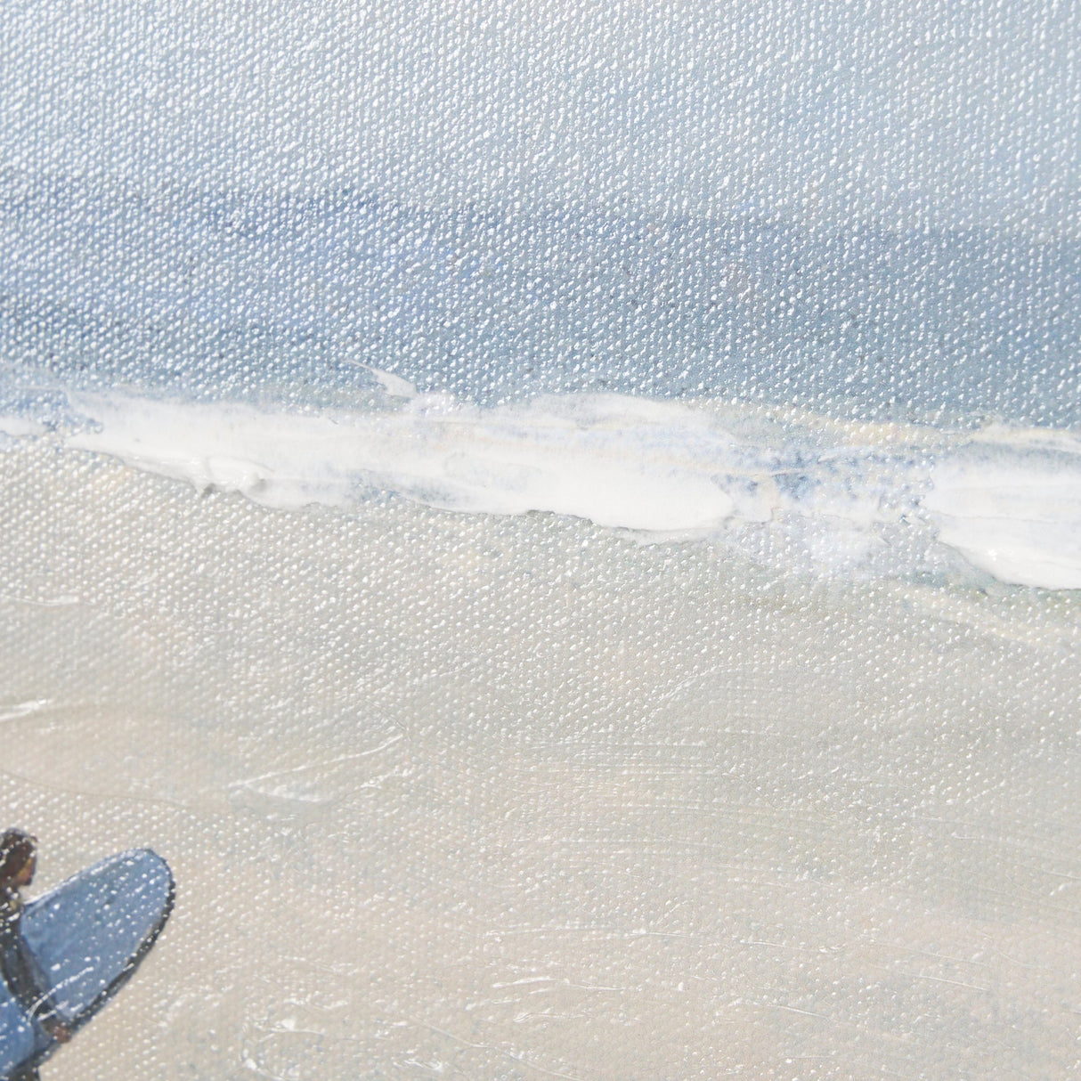 Surfers and The Sea II by Mercana Studio a Hand Embellished Textured Framed Art Print by Mercana at Eve Furniture