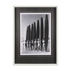 Surfin' Gals by The Chelsea Collection Hand Embellished Textured Framed Art Photo Matted under Glass by Mercana at Eve Furniture