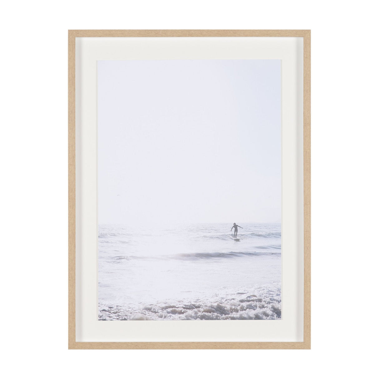 Surfing the Horizon by Shot By Clint Framed Photo Print Matted under Glass by Mercana at Eve Furniture