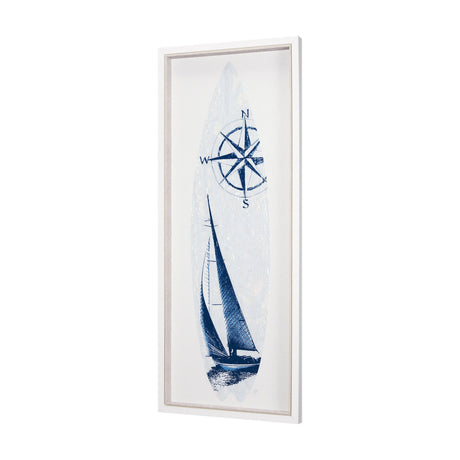 Surfs Up 2 by Mercana Studio a Hand Embelished Textured Framed Art Print by Mercana at Eve Furniture