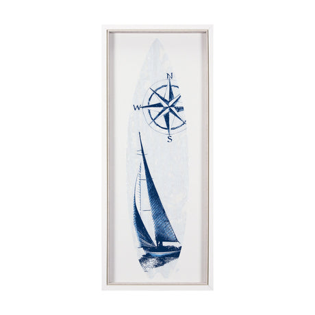 Surfs Up 2 by Mercana Studio a Hand Embelished Textured Framed Art Print by Mercana at Eve Furniture
