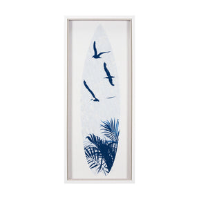 Surfs Up 3 by Mercana Studio a Hand Embelished Textured Framed Art Print by Mercana at Eve Furniture