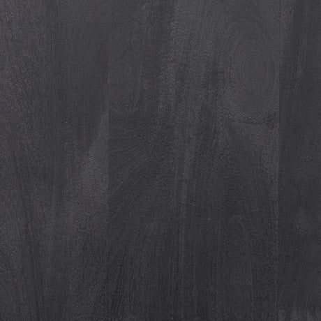 Suri Black Wood w/ Glass 4-Door Closed Sideboard by Mercana at Eve Furniture