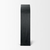 Suri Black Wood W/Glass Doors Arched Curio Cabinet by Mercana at Eve Furniture
