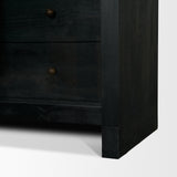 Suri Black Wood W/Glass Doors Arched Curio Cabinet by Mercana at Eve Furniture