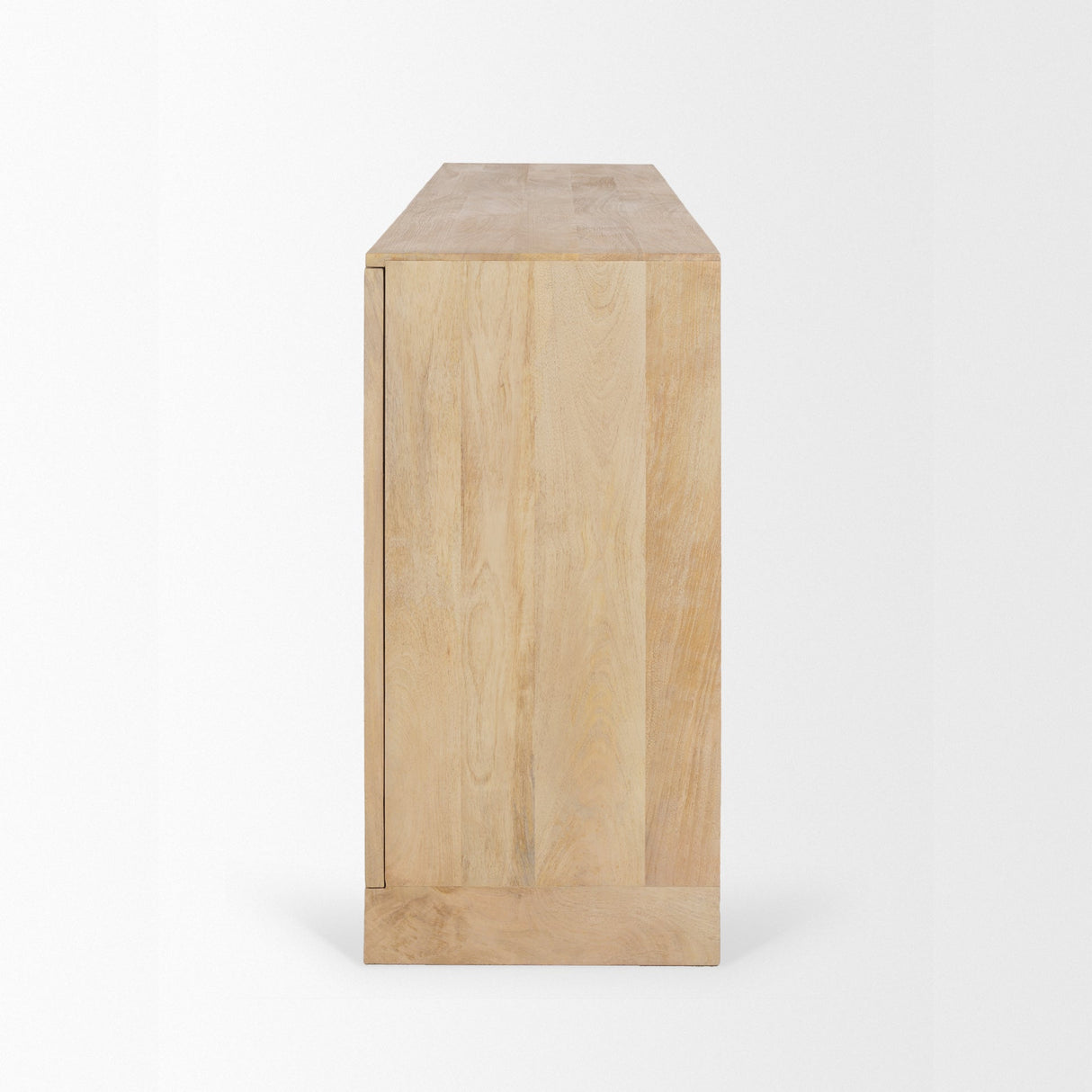 Suri Light Brown Wood w/ Glass Doors Sideboard by Mercana at Eve Furniture