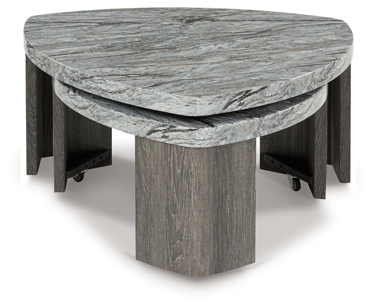 Surmour Gray/Brown Stacked Coffee Table