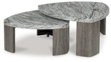 Surmour Gray/Brown Stacked Coffee Table