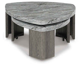 Surmour Gray/Brown Coffee Table and End Table by Ashley at Eve Furniture