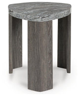 Surmour Gray/Brown Coffee Table and End Table by Ashley at Eve Furniture
