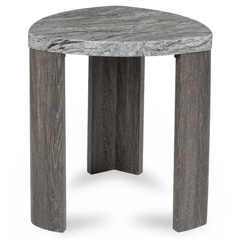 Surmour Gray/Brown Coffee Table and End Table by Ashley at Eve Furniture