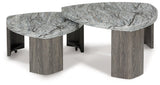 Surmour Gray/Brown Stacked Coffee Table by Ashley at Eve Furniture