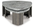 Surmour Gray/Brown Stacked Coffee Table by Ashley at Eve Furniture