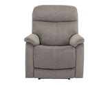 Surrey Taupe Vegan Leather Power Recliner by Steve Silver at Eve Furniture