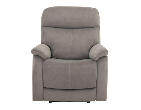 Surrey Taupe Vegan Leather Power Recliner by Steve Silver at Eve Furniture