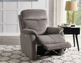 Surrey Taupe Vegan Leather Power Recliner by Steve Silver at Eve Furniture