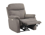 Surrey Taupe Vegan Leather Power Recliner by Steve Silver at Eve Furniture