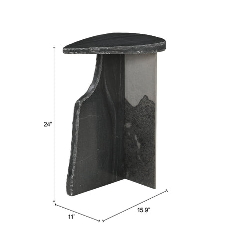 Surya Black Side Table by Zuomod at Eve Furniture