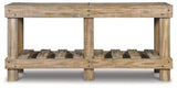 Susandeer Brown Sofa/Console Table by ASHLEY FURNITURE at Eve Furniture