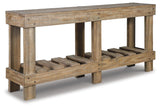 Susandeer Brown Sofa/Console Table by ASHLEY FURNITURE at Eve Furniture