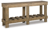Susandeer Brown Sofa/Console Table by ASHLEY FURNITURE at Eve Furniture