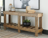 Susandeer Brown Sofa/Console Table by ASHLEY FURNITURE at Eve Furniture