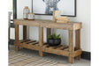 Susandeer Brown Sofa/Console Table by ASHLEY FURNITURE at Eve Furniture