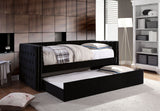 Susanna Black Daybed with Trundle by Furniture of America at Eve Furniture