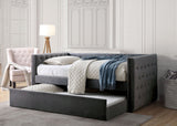 Susanna Gray Daybed with Trundle by Furniture of America at Eve Furniture