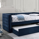 Susanna Navy Daybed with Trundle by Furniture of America at Eve Furniture