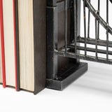 Suspension Set of 2 19L x 4W Brown Wrought Iron Suspension Bridge Bookends by Mercana at Eve Furniture