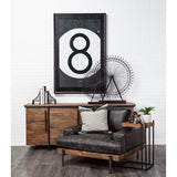 Suspension Set of 2 Brown Wrought Iron Suspension Bridge Bookends by Mercana at Eve Furniture