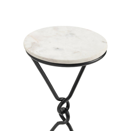 Sussex Black/White Drink Table by Crestview at Eve Furniture