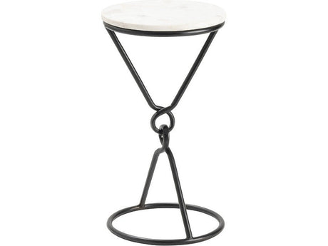 Sussex Black/White Drink Table by Crestview at Eve Furniture