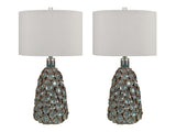 Sussex White Large Table Lamp (Set of 2) by Crestview at Eve Furniture