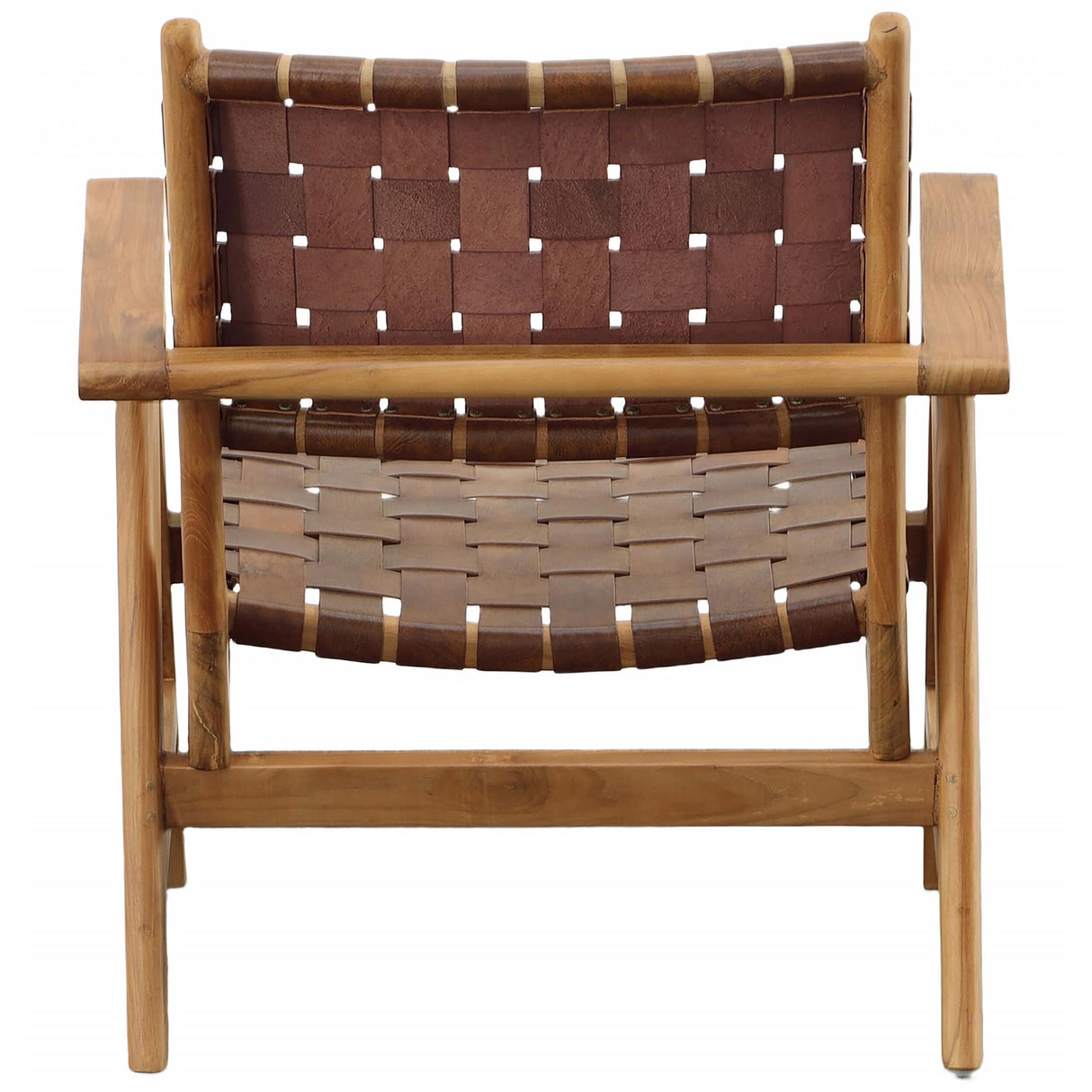 Sutri Leather Chair, Brown by Dovetail at Eve Furniture
