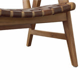 Sutri Leather Chair, Brown by Dovetail at Eve Furniture